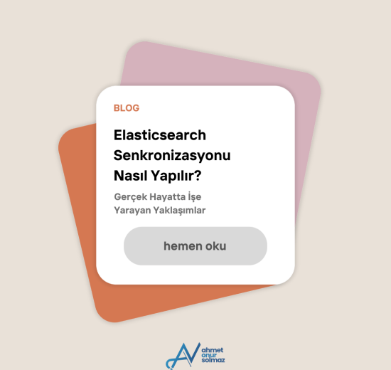 elasticsearch senkronizasyonu