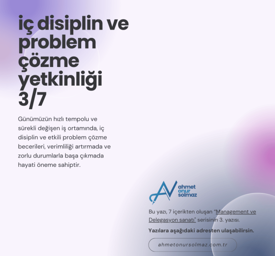 İç disiplin ve problem çözme yetkinliği