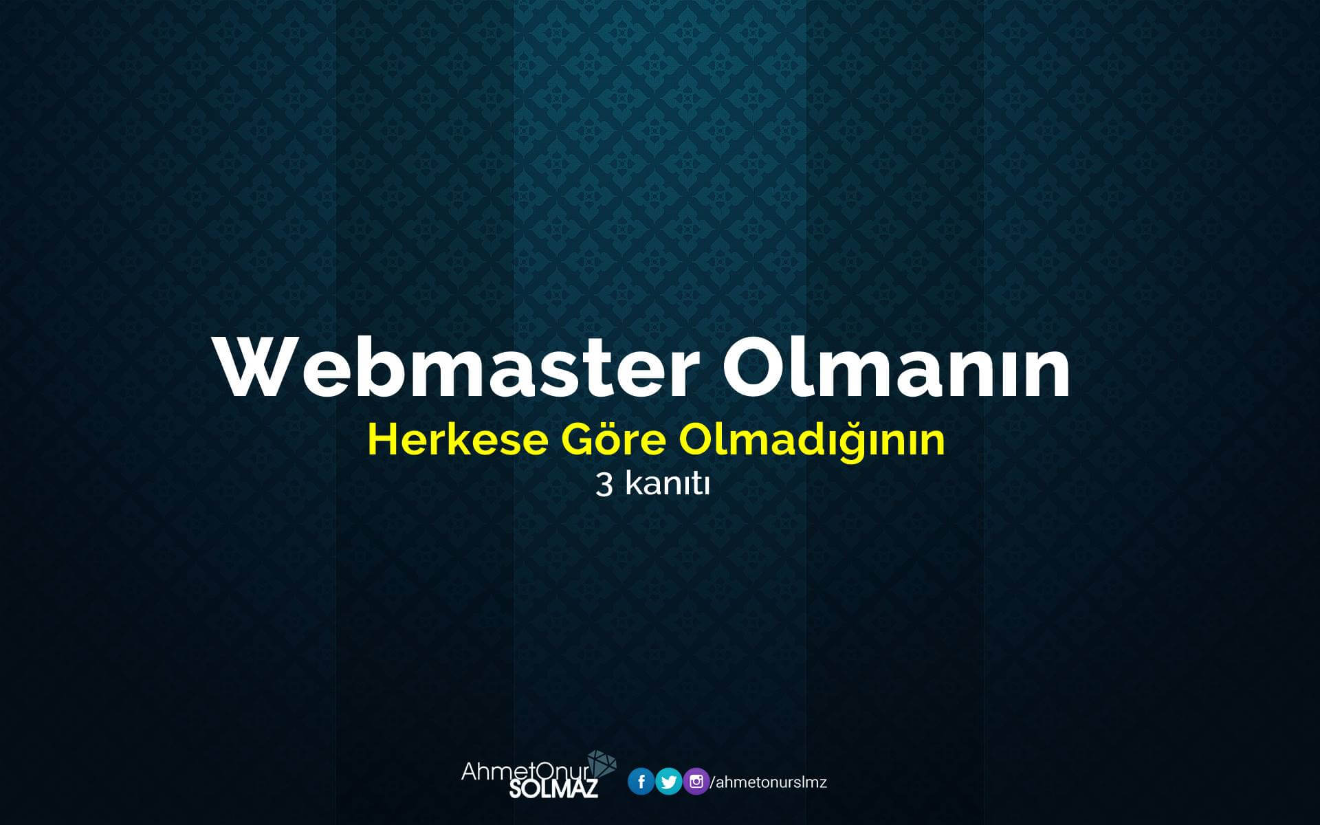 Webmaster Olmak